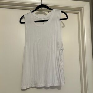 Fabletics White Muscle Tee